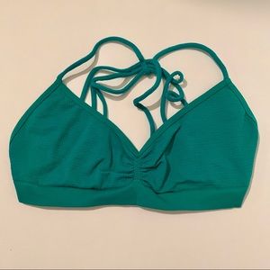 FreePeople Strappy Back Bra XS Green NWOT